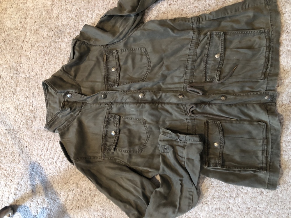 MaxStudio Khaki Green Safari Jacket